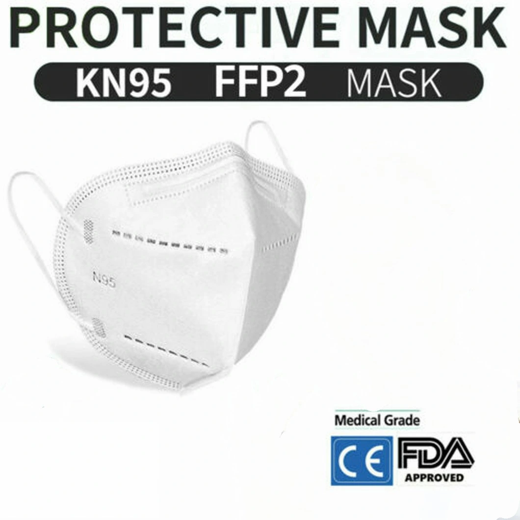 Kn95 N95 Face Mask Ffp2 4 Layer Surgical Disposable Mouth Guard Cover Face Surgical Face Mask