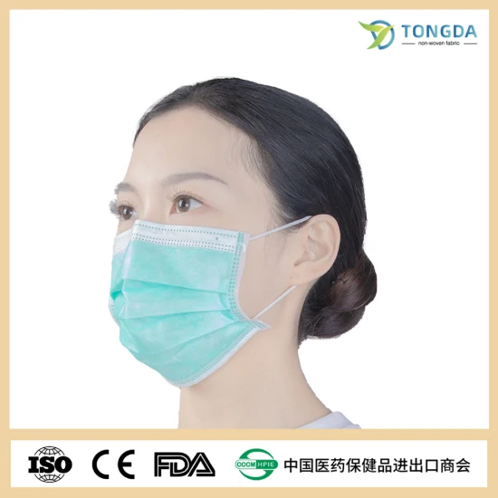 CE-Herstellung, 3-lagige medizinische Einweg-Gesichtsmaske aus Vliesstoff